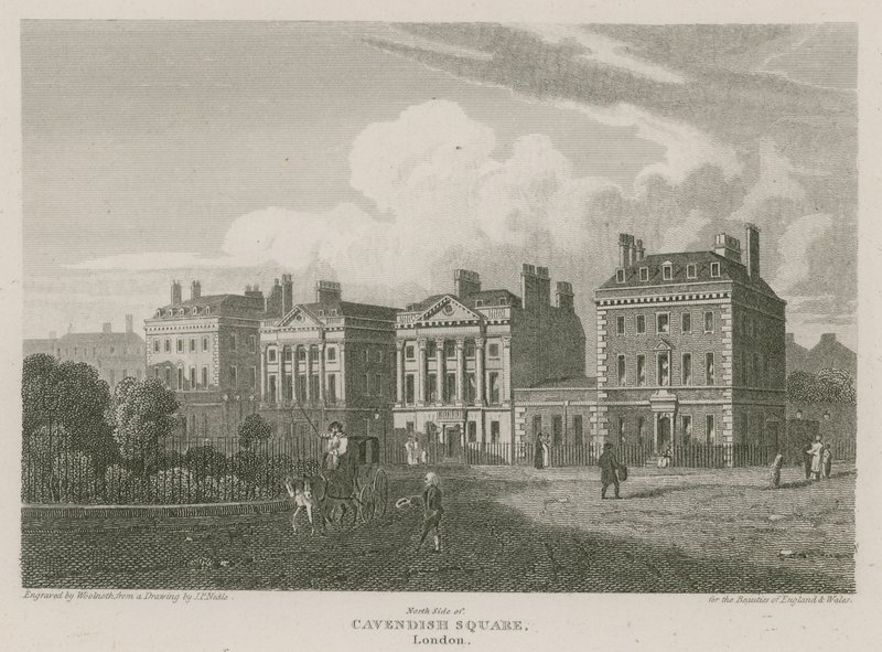 Lado norte de Cavendish Square, Londres de Pieter Jansz. Quast