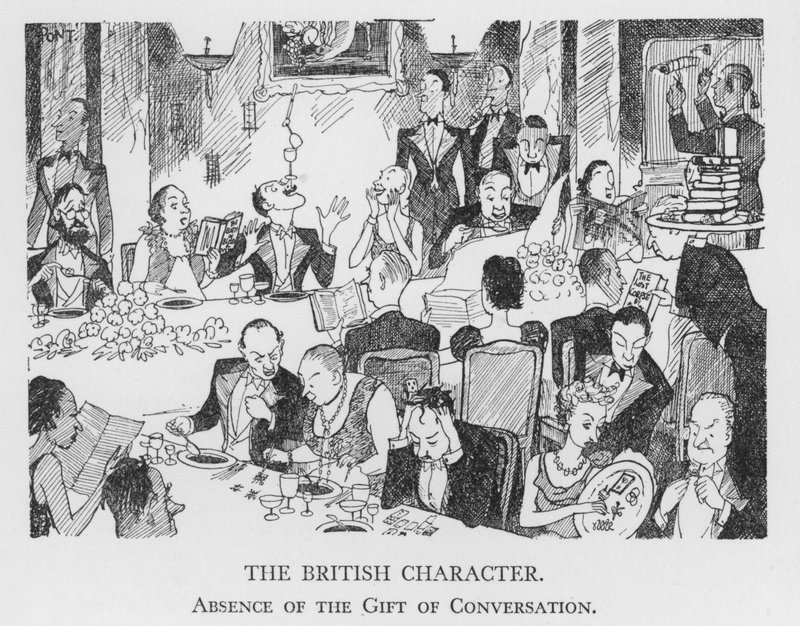 El carácter británico, ausencia del don de la conversación de Pont