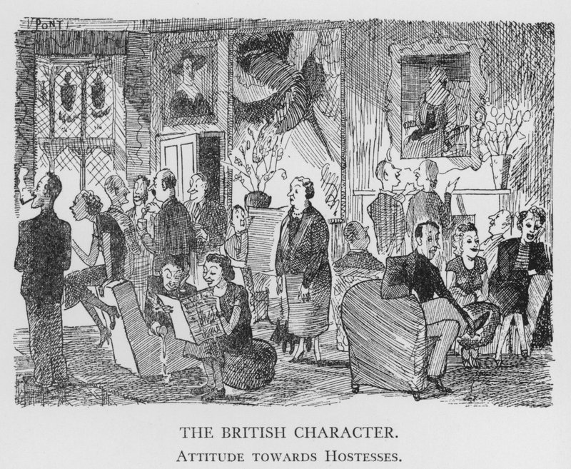 El carácter británico, actitud hacia las anfitrionas de Pont