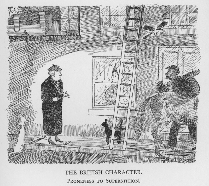 El carácter británico, propensión a la superstición de Pont