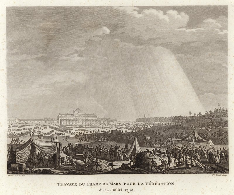 Campamento en el Campo de Marte de Prieur