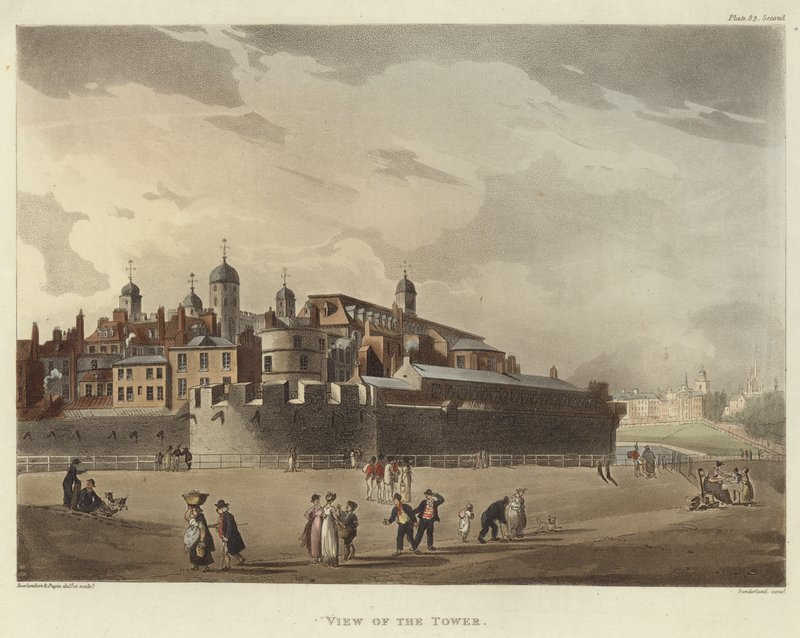 Vista de la Torre de Pugin and Rowlandson