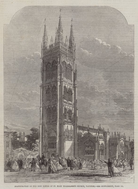 Inauguración de la nueva torre de la iglesia de Santa María Magdalena, Taunton de R. Dudley