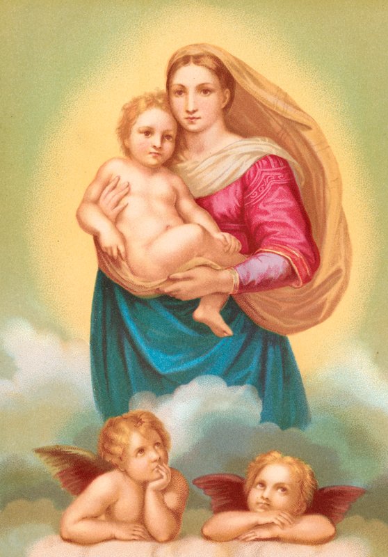 La Madonna Sixtina de Raffaello Sanzio Raphael