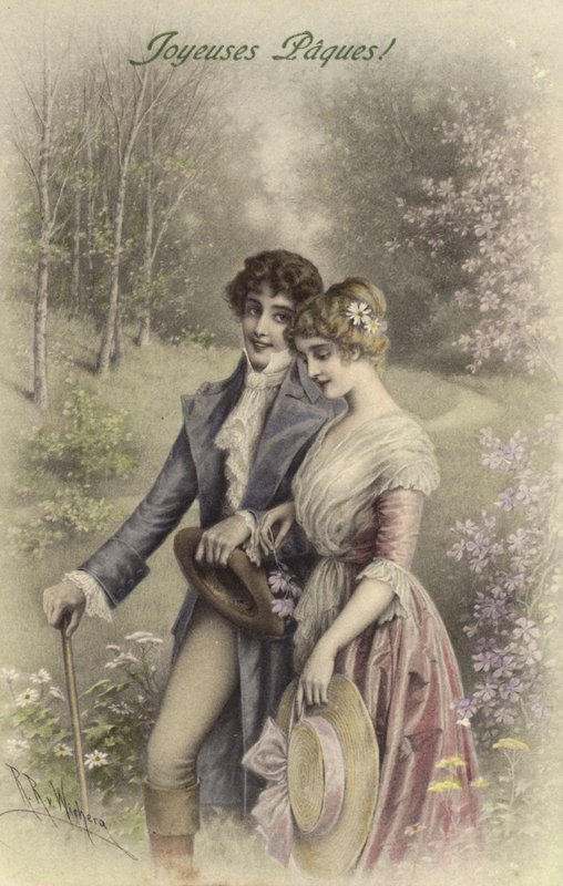 Pareja caminando de Raimund Ritter Von Brennerstein Wichera