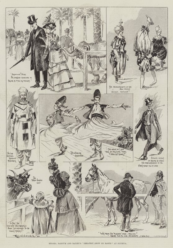 El mayor espectáculo del mundo de Messers Barnum y Bailey en Olympia de Ralph Cleaver