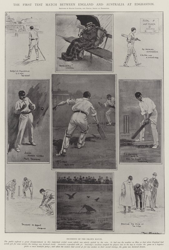 El primer partido de prueba entre Inglaterra y Australia en Edgbaston de Ralph Cleaver