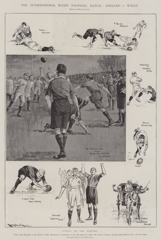 El Partido Internacional de Rugby, Inglaterra vs Gales de Ralph Cleaver