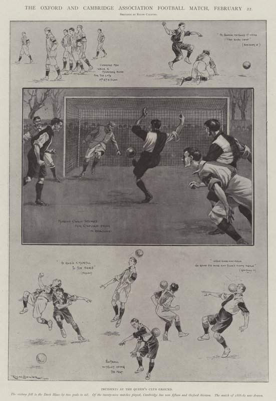 El Partido de Fútbol Asociación de Oxford y Cambridge, 22 de febrero de Ralph Cleaver