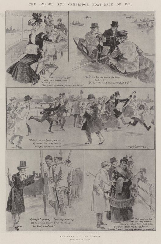 La carrera de botes de Oxford y Cambridge de 1901 de Ralph Cleaver