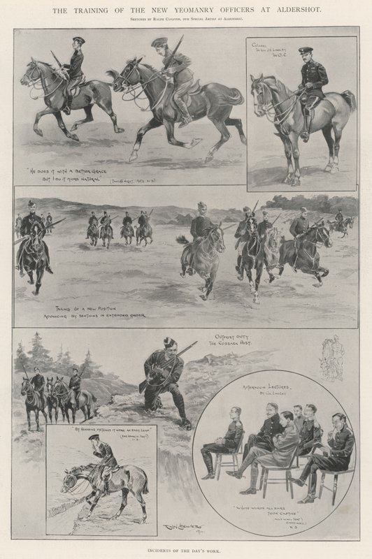 El entrenamiento de los nuevos oficiales de la Yeomanry en Aldershot de Ralph Cleaver