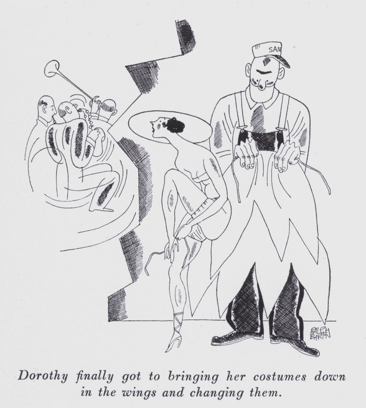 Ilustración para "Pero los caballeros se casan con morenas" de Anita Loos de Ralph Barton