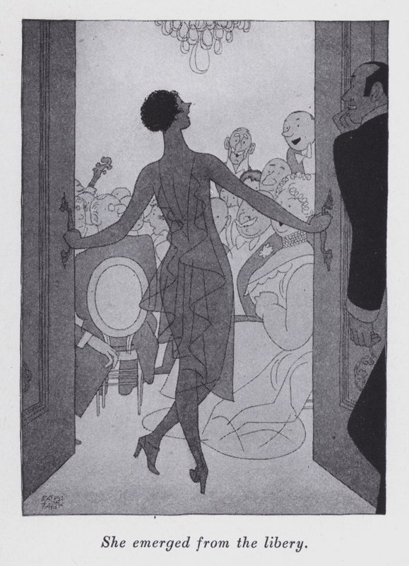 Ilustración para "Pero los caballeros se casan con morenas" de Anita Loos de Ralph Barton
