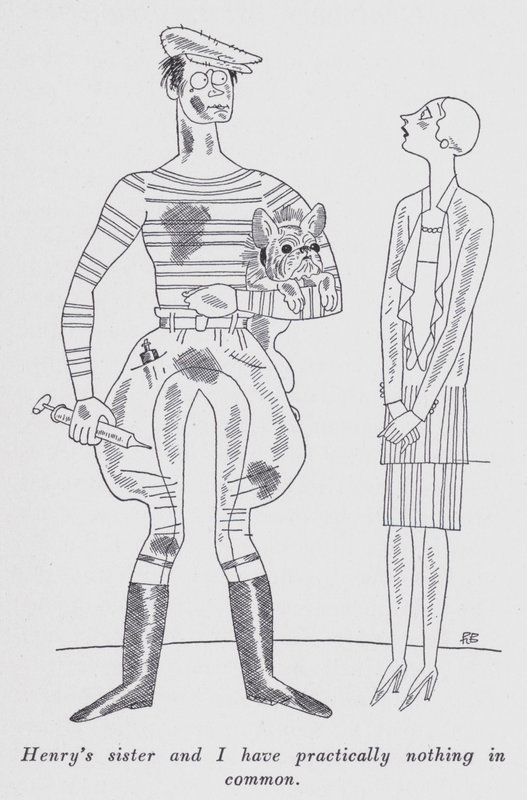 Ilustración para "But Gentlemen Marry Brunettes" de Anita Loos de Ralph Barton