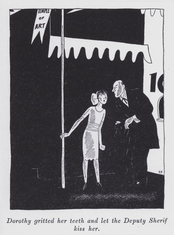 Ilustración para "But Gentlemen Marry Brunettes" de Anita Loos de Ralph Barton