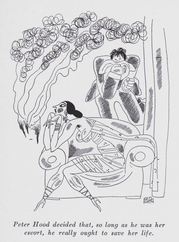 Ilustración para "But Gentlemen Marry Brunettes" de Anita Loos de Ralph Barton