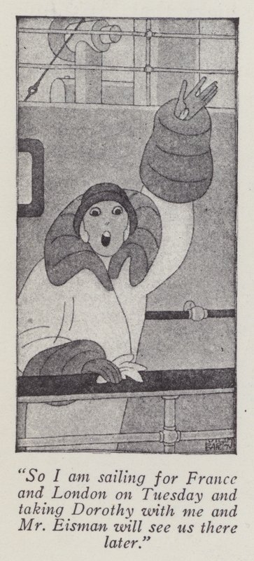 Ilustración para Los caballeros las prefieren rubias de Anita Loos de Ralph Barton