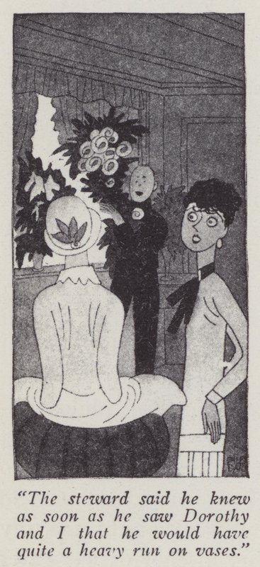 Ilustración de Los caballeros las prefieren rubias de Anita Loos de Ralph Barton