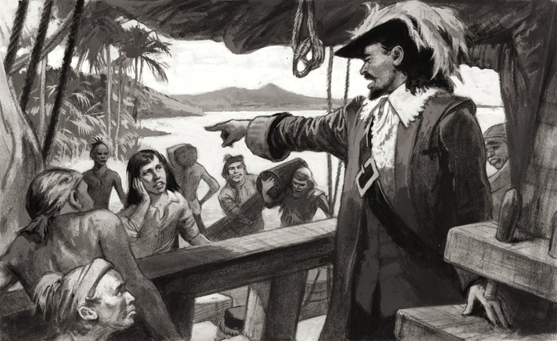 Desastre en Darién (gouache sobre papel) de Ralph Bruce