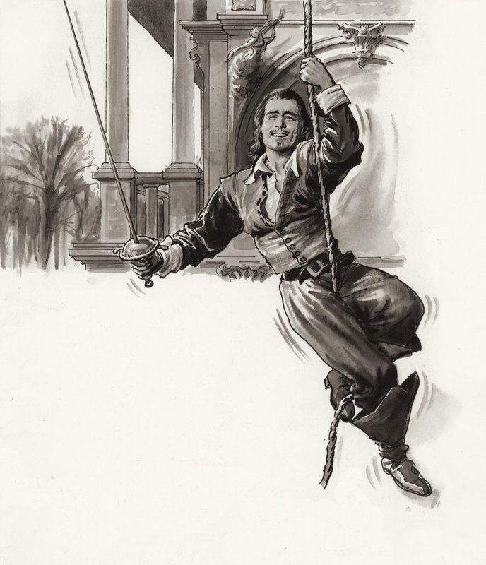 Douglas Fairbanks (gouache sobre papel) de Ralph Bruce