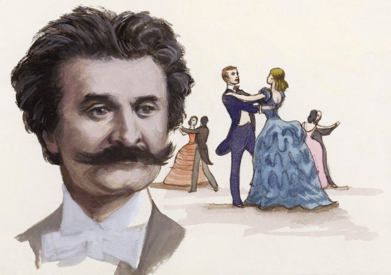Johann Strauss El Joven (gouache sobre papel) de Ralph Bruce