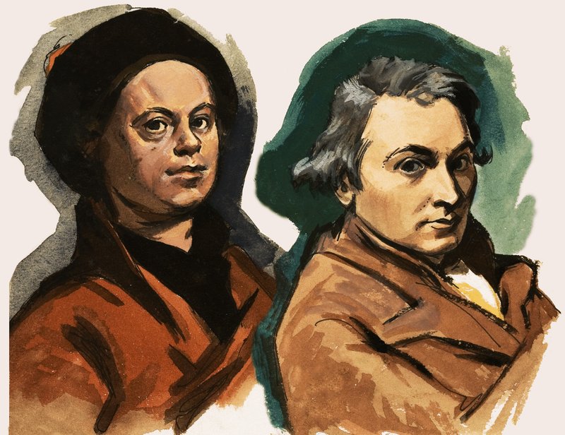 William Hogarth y George Romney de Ralph Bruce
