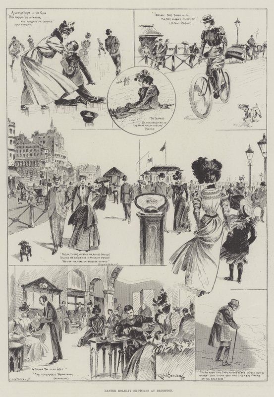 Bocetos de vacaciones de Pascua en Brighton de Ralph Cleaver