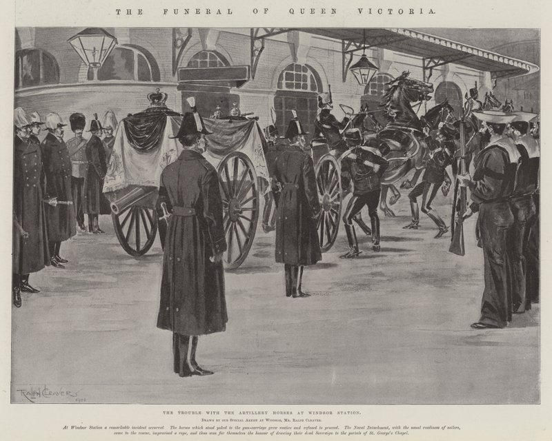El funeral de la reina Victoria de Ralph Cleaver