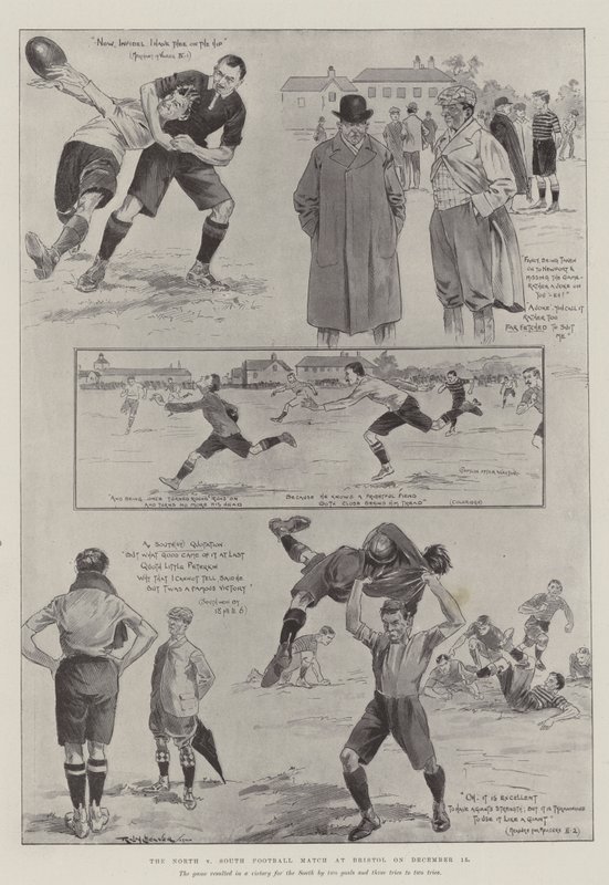 El partido de fútbol Norte vs Sur en Bristol, el 15 de diciembre de Ralph Cleaver