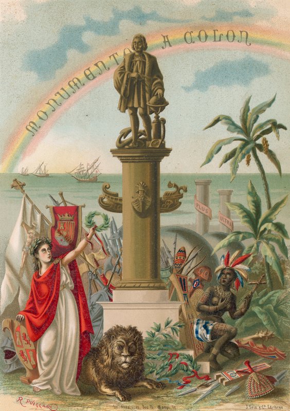 Portada del libro sobre Colón de Ramon Puiggari