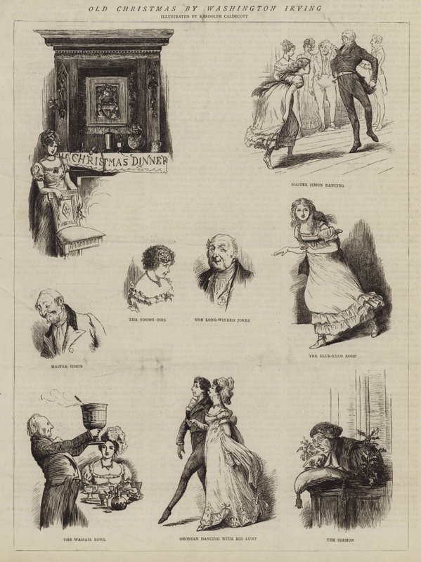 Vieja Navidad por Washington Irving de Randolph Caldecott