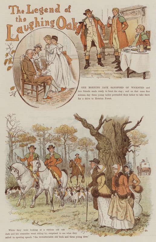 La leyenda del roble risueño de Randolph Caldecott