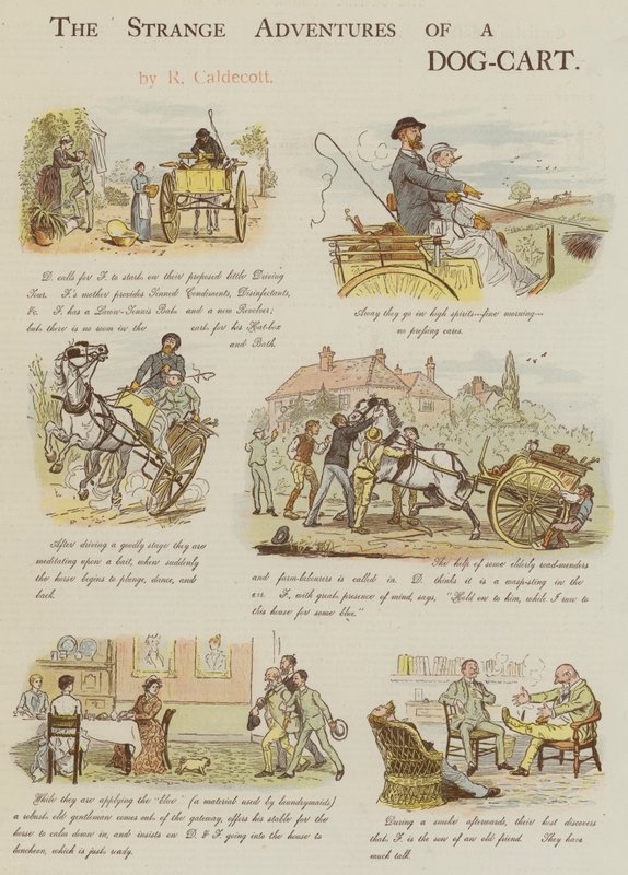 Las extrañas aventuras de un carro de perros de Randolph Caldecott