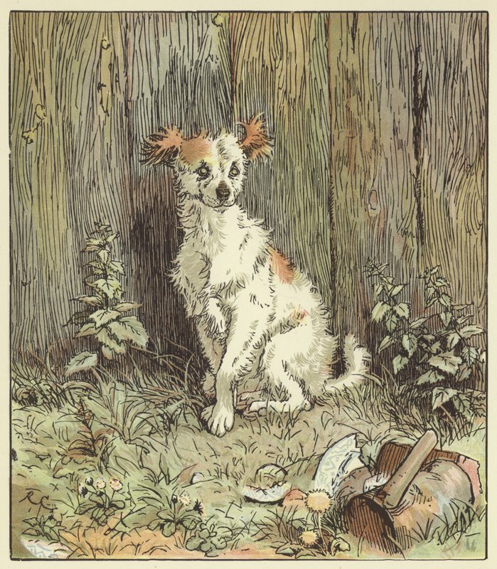 Una elegía sobre la muerte de un perro loco de Randolph Caldecott