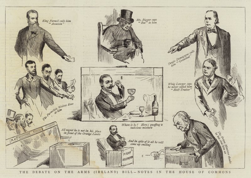 El debate sobre la Ley de Armas (Irlanda), notas en la Cámara de los Comunes de Randolph Caldecott