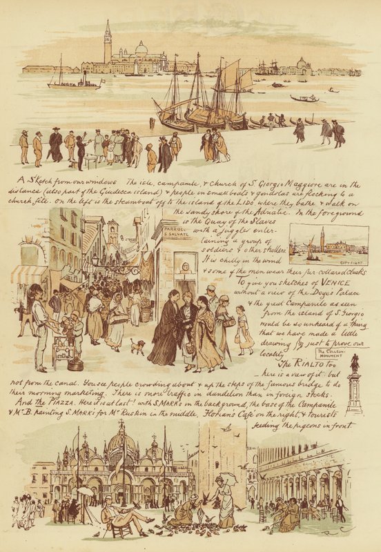 A nuestros amigos que nunca han estado en Venecia (cromolitografía) de Randolph Caldecott
