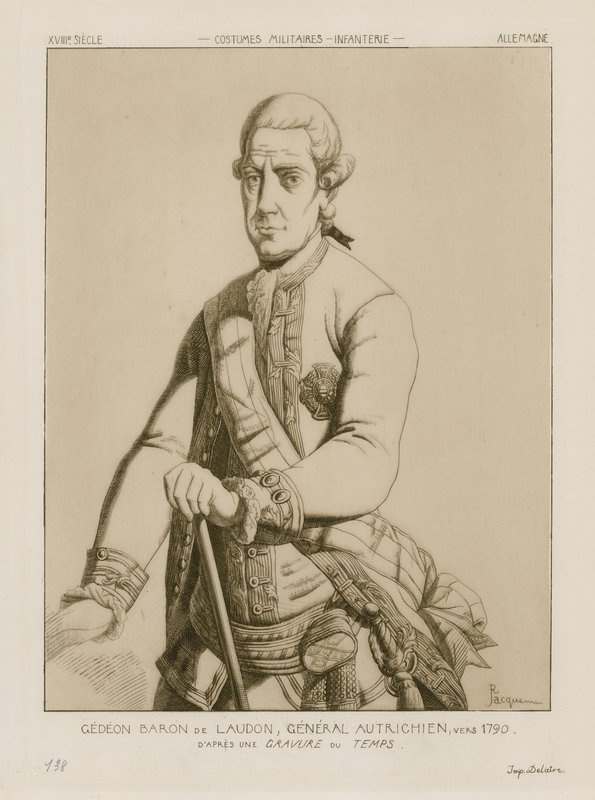 Barón Gideon von Laudon, General austriaco, circa 1790 de Raphael Jacquemin