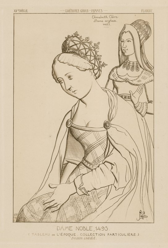 Elizabeth Clere, noble inglesa, 1495 de Raphael Jacquemin