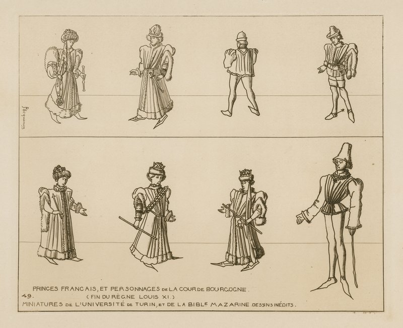 Príncipes franceses y personajes de la corte borgoñona de Raphael Jacquemin