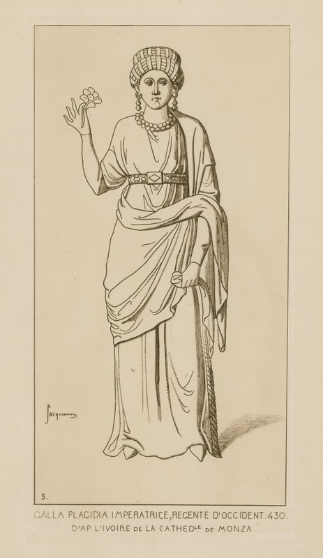 Galla Placidia emperatriz, regente de occidente, 430. D