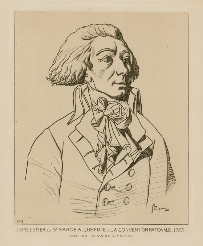 Louis-Michel le Peletier, Diputado de la Convención Nacional, 1793 de Raphael Jacquemin
