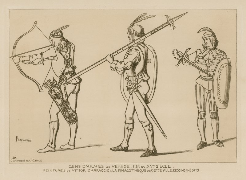 Hombres de armas de Venecia, finales del siglo XV de Raphael Jacquemin