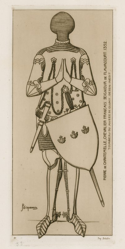 Pierre de Chantemelle, caballero francés, Señor de Flavacourt, 1352 de Raphael Jacquemin