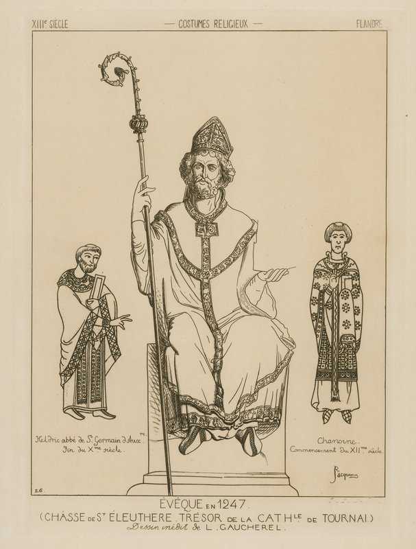 Trajes religiosos en el período medieval de Raphael Jacquemin