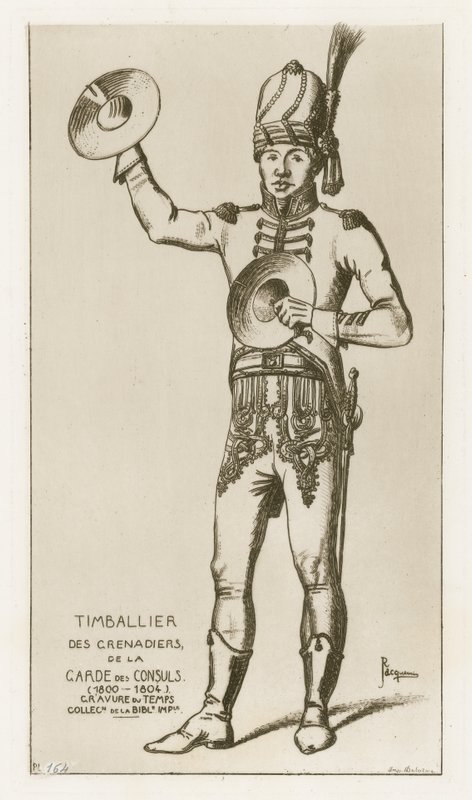 Timbalero de los granaderos de la guardia de cónsules (1800-1804) de Raphael Jacquemin