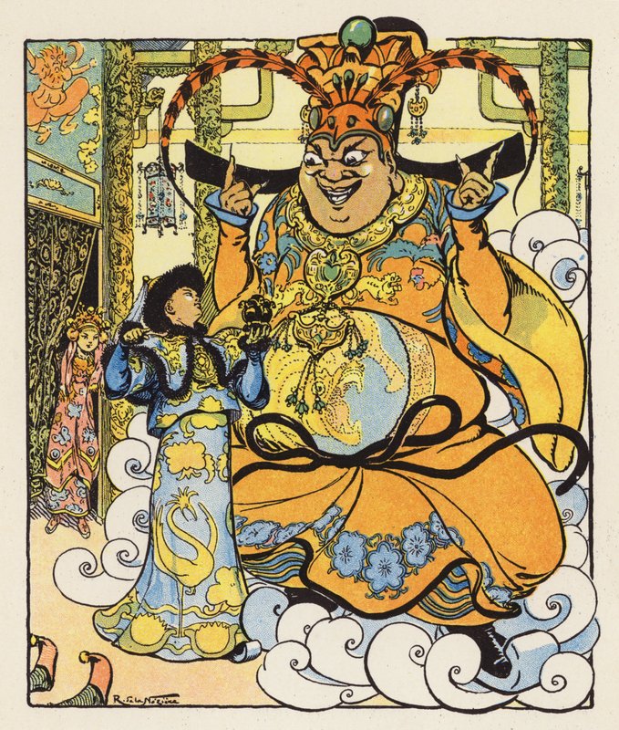 Les Mille et Une Nuits / Las mil y una noches (litografía en color) de Raymond de la Neziere