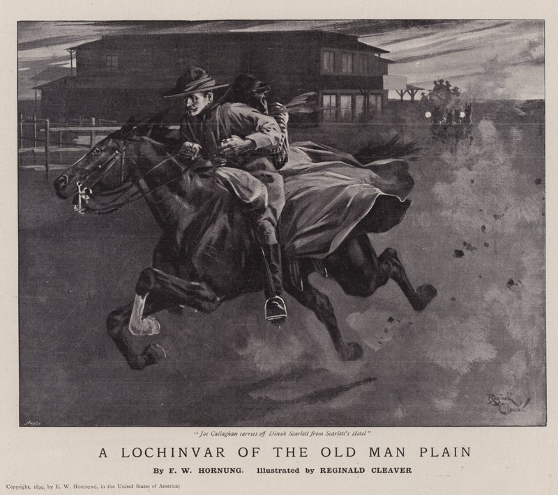 Un Lochinvar de la Llanura del Viejo (litografía) de Reginald Thomas Cleaver