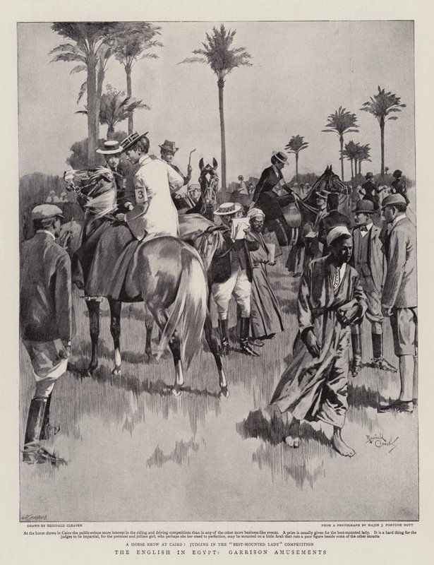 Un inglés en Egipto, Garrison Amusements (litografía) de Reginald Thomas Cleaver