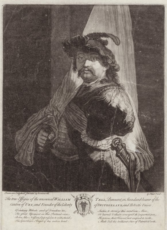 Retrato de Guillermo Tell de Rembrandt van Rijn