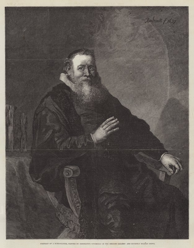 Retrato de un burgomaestre de Rembrandt van Rijn